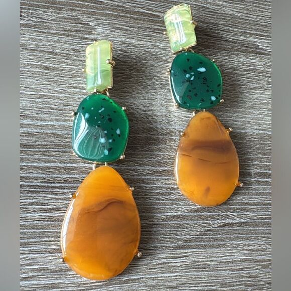 Bohemian drop earrings A541 - Picture 3 of 4